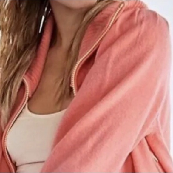 New Free People 100% Cashmere Snow Angel XS & M Pink Coral Soft Cardigan Jacket - Picture 6 of 10